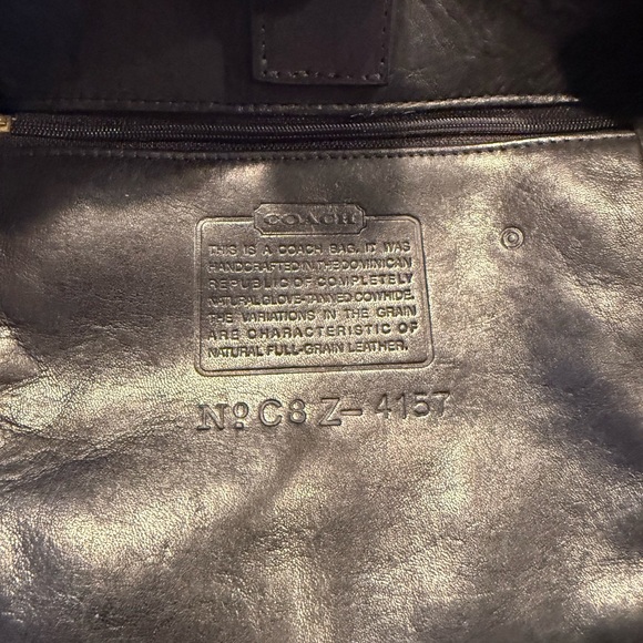Vintage Black Coach Soft Leather Shoulderbag - Picture 2 of 8